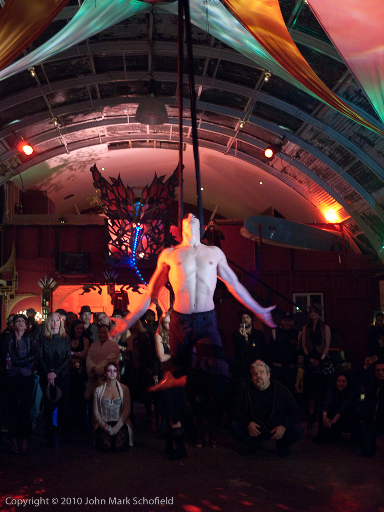 Aerialist at Xavier Cross Benefit