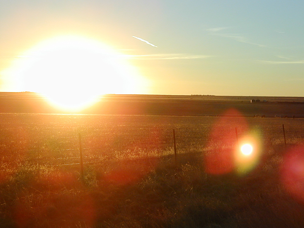 Sunset on the plains of East Colorado